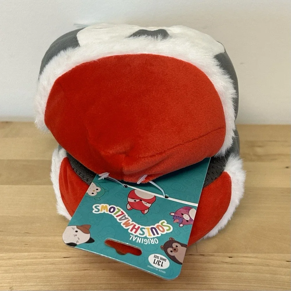 NWT Squishmallows Slippers Kids 13/1 Luna the Penguin Santa Hat Soft Comfy Gift